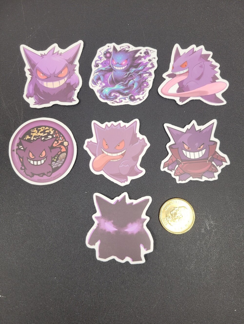 3/$20 7pcs Lot Pokemon Gengar Waterproof Stickers Set #001